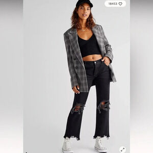 We The Free Maggie Mid-Rise Straight-Leg Jeans Size 28